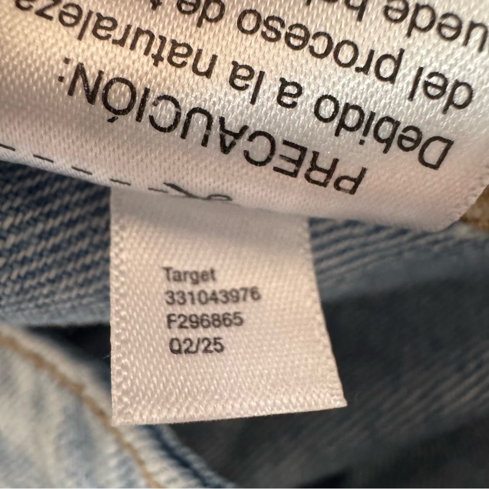 Wild Fable Low Rise Baggy Jeans Rigid Denim Light Wash. NWT. Women’s 10 (32x31) - Picture 12 of 16